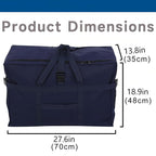 Large Duffel Bag, Waterproof Carry on Weekend Overnight Storage Bag over Luggage for Airline, Travel, Camping, Moving