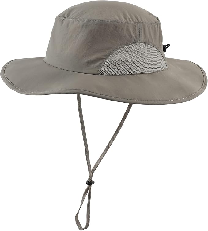 Home Prefer UPF50+ Mens Sun Hat Wide Brim Fishing Hat for Men UV Protection Womens Beach Bucket Hat for Golf Hiking Gardening