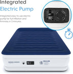 Active Era Luxury Queen, High Air Mattress with Built in Pump and Raised Pillow - Elevated Double, with Structured I-Beam Technology, Height 22" Tall Air Bed Queen Size