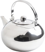 Stainless Steel Tea Kettle, Heat Resistant Handle Stovetop Camping Coffee Pot Water Bottle with Built in Filter for Tea and Beverage Brewing(18cm)