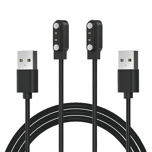 [2-Pack] AR-01 Smart Watch Charger, Magnetic Charging Cable for Fitpolo AR-01 & Aeac AR-01 SmartWatch