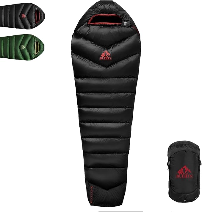 Down Backpacking Sleeping Bag 620FP, Lightweight Sleeping Bag for Adult Backpacking, Hiking, Camping. with Compression Bag.
