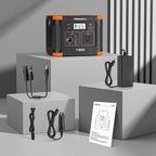 Portable Power Station 300W, GRECELL 230.88Wh Solar Generator with 60W USB-C PD Output, 110V Pure Sine Wave AC Outlet Backup Lithium Battery for Outdoors Camping Travel Home Blackout