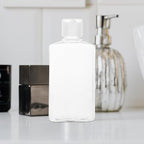5pcs 100ml Flat Empty Lotion Bottles with Flip Caps, Plastic Travel Squeeze Bottles for Toiletries and Makeup, Refillable Small Travel Containers for Tsa-approved Hand Luggage