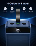 Portable Charger 60000mAh Power Bank - 22.5W Fast Charging External Battery Pack, LED Display USB C Portable Cell Phone Charger for iPhone, Samsung Galaxy, Android, Camping, Travel