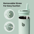 BOTTLE BOTTLE Insulated Water Bottle 24oz with Straw Lid and Handle for Sports Travel Gym Stainless Steel Water Bottles Double-Wall Vacuum Metal Leak Proof BPA-Free