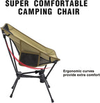MOON LENCE Portable Camping Chair Backpacking Chair - The 4th Generation Ultralight Folding Chair - Compact, Lightweight Foldable Chairs for Hiking Mountaineering, Beach