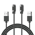 [2-Pack] Gloryfit Wacth Charger for Puqo T80/Cillso T80/Csasan T70/Matast T60 Magnetic USB Charging Cable, Compatible with T80 T70 T60 Smart Watch Charger (Black&Black)