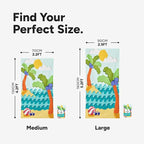 Dock & Bay Beach Towel - Quick Dry, Sand Free - Compact, Lightweight - 100% Recycled - Includes Bag - Build-A-Beach - Large (160x90cm, 63x35)