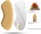 Dr. Foot’s Heel Grips for Men and Women, Self-Adhesive Heel Cushion Inserts Prevent Heel Slipping, Rubbing, Blisters, Foot Pain, and Improve Shoe Fit - 2 Pairs(Khaki)