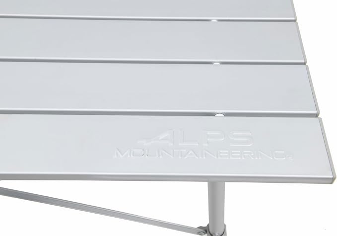 ALPS Mountaineering Aluminum Roll-Top Camp Table with Fast Setup and Compact Storage