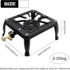 EATAKWARD Portable Gas Stove, Iron Propane Camping Stoves LPG Gas Cooker, Outdoor Stove for BBQ,15000 BTU Camping Stove