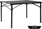 KingCamp Lightweight Compact Folding Camping Table,Stable Aluminum Alloy Folding Roll up Table for 4-6 Person for Picnic, Camping, Barbecue and Party,Portable Multifunctional Table with Carry Bag
