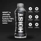 HOIST Premium Military Hydration Electrolyte Drink, Powerful IV-Level Hydration, Clinically Proven Performance Drink, Black Cherry, 16 Fl Oz (Pack of 12)