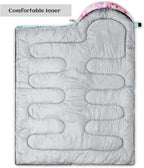 Sleeping Bags for Adults Youth Kids,3D Printing Camping Sleeping Bag for Girls Boys Lightweight Waterproof Cold/Warm Weather Sleeping Bag for 3 Seasons