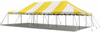 Party Tents Direct 20'x40' Weekender Canopy Pole Tent - Easy Up Canopy Tent with 160 Person Capacity - Outdoor Canopies for Parties, Weddings, & Events (Yellow/White Top)