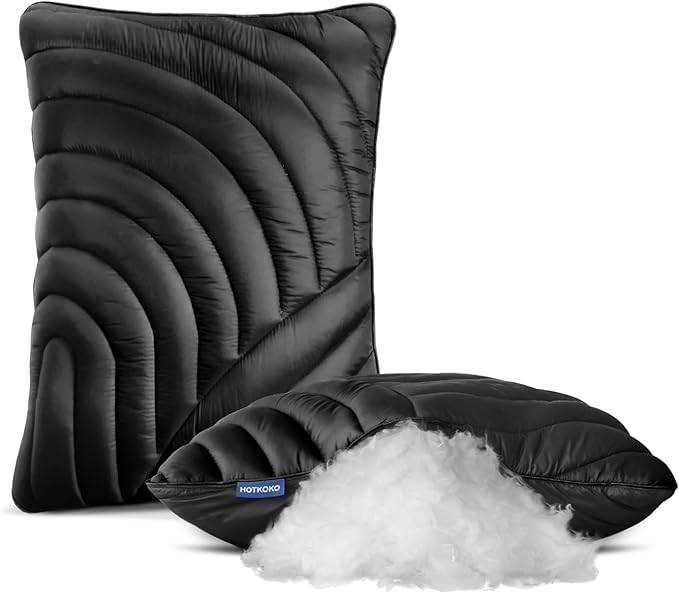 Camping Pillow,Supportive Compressible Travel Pillow Middle Size Lightweight Camp Pillow with Storage Bag for Camping,Hiking,Backpacking,Airplane