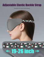 Sleep Mask for Side Sleeper Women Men, EVA BELLE Eye Mask for Sleeping Light Blocking, 3D Sleeping Mask Blackout, Soft Breathable Eye Shade Cover with Adjustable Elastic Strap for Travel Home Nap Rest