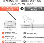 Hanke 20 Inch Carry On Luggage Aluminum Frame Front Opening Rolling Suitcase PC Hard Sided Luggage with Spinner Wheels Travel Luggage for Woman Men Gifts.(Dark Green)