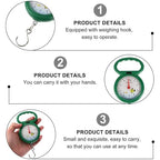 ibasenice 4pcs Portable Plastic Spring Scale Luggage and Fish Hanging Weighing Scales with Hooks for Household and Travel Use Random Color