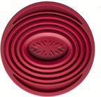 Collapsible Pour Over Coffee Dripper for Camp Coffee, Reusable Silicone Coffee Filter Holder for Camping Red