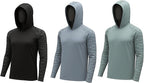 Permethrin Insect Repellent Mens Athletic Hoodies Long Sleeve Fishing Shirts SPF 50+ UV Sun Shirt Protection Rash Guard