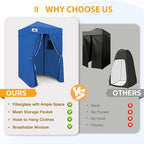 EAGLE PEAK Flex Ultra Compact 4x4 Pop-up Canopy, Sun Shelter, Changing Room, Portable Privacy Canopy Cabana for Pool, Fashion Photoshoots, or Camping, Blue