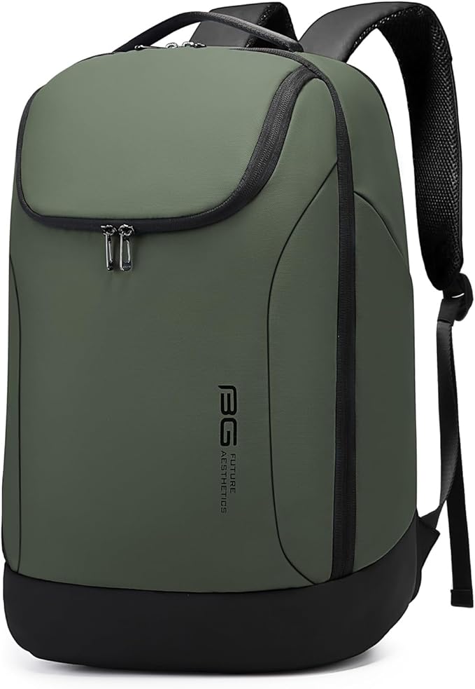 FUTURE AESTHETICS Business Smart Backpack Waterproof for women,men,Fight Approved Durable Backpack suitable as overnight and travel backpack (Green)