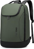 FUTURE AESTHETICS Business Smart Backpack Waterproof for women,men,Fight Approved Durable Backpack suitable as overnight and travel backpack (Green)