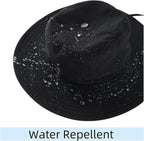 Connectyle Sun Hat for Men Women Outdoor UV Protection Safari Hat for Fishing Hiking Gardening Breathable Cowboy Hat UPF50