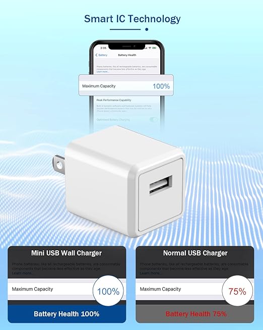 [Apple MFi Certified],iPhone Charger Cube 2Pack Lightning Cable Cord with USB Wall Charger Apple Charging Travel Plug Adapter for iPhone 14 Pro Max/14 Pro/14/13 Mini/12/11/XS/XR/X/8/7/SE,iPad,AirPods