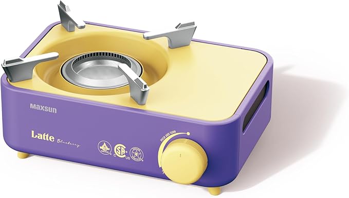 Maxsun Latte Series Mini Gas Stove with Magnetic Locking System (Choco)