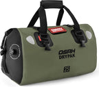 Waterproof Duffel Bag - Motorcycle Dry Bag Tail Bag with Large Storage Space, Waterproof Luggage Duffle Bags with Outer Mesh Zipper Pocket for Camping, Kayaking, Fishing & Traveling