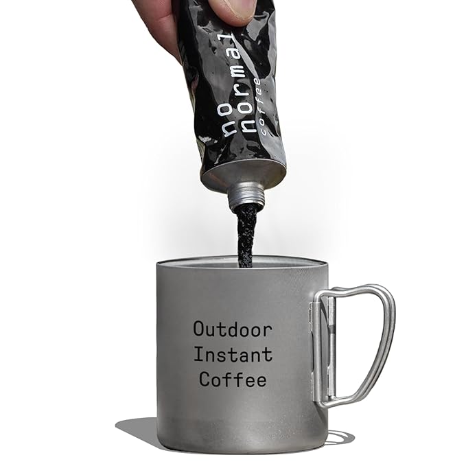No Normal Dark Roast, Instant Coffee Paste (20 Cups) – The Outdoor Coffee – Swiss-Made, Fairtrade Arabica Beans, Liquid Concentrate Alternative- Uncomplicated, Zero Waste On-the-Go Tube- Slightly Sweetened