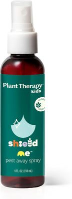 Plant Therapy Kids Shield Me Pests Away Spray 8 oz Naturally Repels Outdoor Annoyances, Great for Camping & Outdoor Get Togethers, Easy & Ready to Use, with Skin-Soothing Aloe & Refreshing Citronella