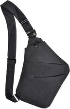 Anti Theft Crossbody Bags Sling Bag for Women Men Waterproof Wander Bag for Sports and Travel. (3.0BLACK, Large)