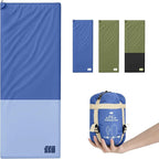 Ultralight Warm Weather Sleeping Bag - Portable, Waterproof, Compact Lightweight, Comfort with Compression Sack - Great for Outdoor Camping, Backpacking & Hiking