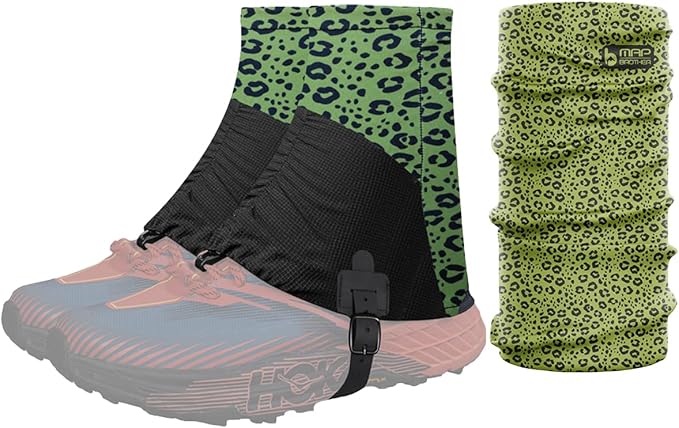 Trail Gaiters, Waterproof Low Shoe Protectors, Adjustable Boots Gators for Hiking & Running - Prevents Debris in Shoes