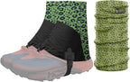 Trail Gaiters, Waterproof Low Shoe Protectors, Adjustable Boots Gators for Hiking & Running - Prevents Debris in Shoes