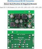 DC-DC Boost Converter Voltage Regulator Module Positive Negative Dual Output 12VDC for Power Supply and Circuit Projects