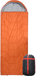 Jumbo Sleeping Bag for Adult&Kids,Cold&Warm Weather with Compression Sack and Water Resistant for Family Camping,Travel and Car Camping