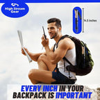 Walking Sticks for Men & Women - 14.5" Foldable Hiking Poles for Backpacking, Exercising and Traveling, Set of 2 Aluminum Nordic Collapsible Trekking Poles