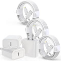 iPhone Charger Cord 6FT,3Pack【Apple MFi Certified】 USB C iPhone Fast Charger Phone Charging Travel Plug Charger Block Quick Apple Cord Lightning Cable for iPhone 14/13/12/11 Pro Max/XR/X/XS/SE2022