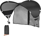 XL Universal Chair Canopy Umbrella, UPF 50+ Foldable Sun Shade Attachment with Adjustable Clamp, Fits Most Brands’ Beach, Camping, Lawn, Tanning, Zero Gravity, Lounge & Fishing Chairs