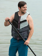 HyperLite Men's Elite Life Jacket - US Coast Guard Approved Level 70 Buoyancy Aid, Great for Any Water Sports Activity Including Boating, Paddle & Swimming