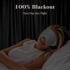 3D Cooling Eye Mask Sleep Mask for Men & Women, 100% Pressure-Free & Light Block-Out Eye Mask for Sleep with Easy Adjustable Strap, Night Eye Cover for Travel, Grey