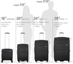 Hanke 16 Inch Underseat Carry On Luggage with Wheels Small Suitcase Softside Luggage Bags for Travel Lightweight Suitcases with Wheels Travel Luggage Personal Item for Men and Women(Dark Gray)
