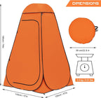 BRIAN & DANY Pop Up Shower Tent, Portable Privacy Camping Changing Tent, Camp Toilet Bathroom Pod with Rain Shelter & Windows, UPF 50+ & Waterproof, 47.2" x 47.2" x 74.8"