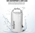 Unigear Dry Bag Waterproof, 2L/5L/10L/20L/30L/40L Floating and Lightweight Bags for Kayaking, Boating, Fishing, Swimming and Camping with Waterproof Phone Case