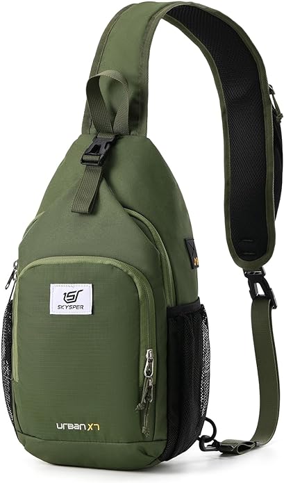 SKYSPER Sling Bag RFID Crossbody Sling Backpack Cross Body Shoulder Bag Travel Hiking Daypack for Women Men